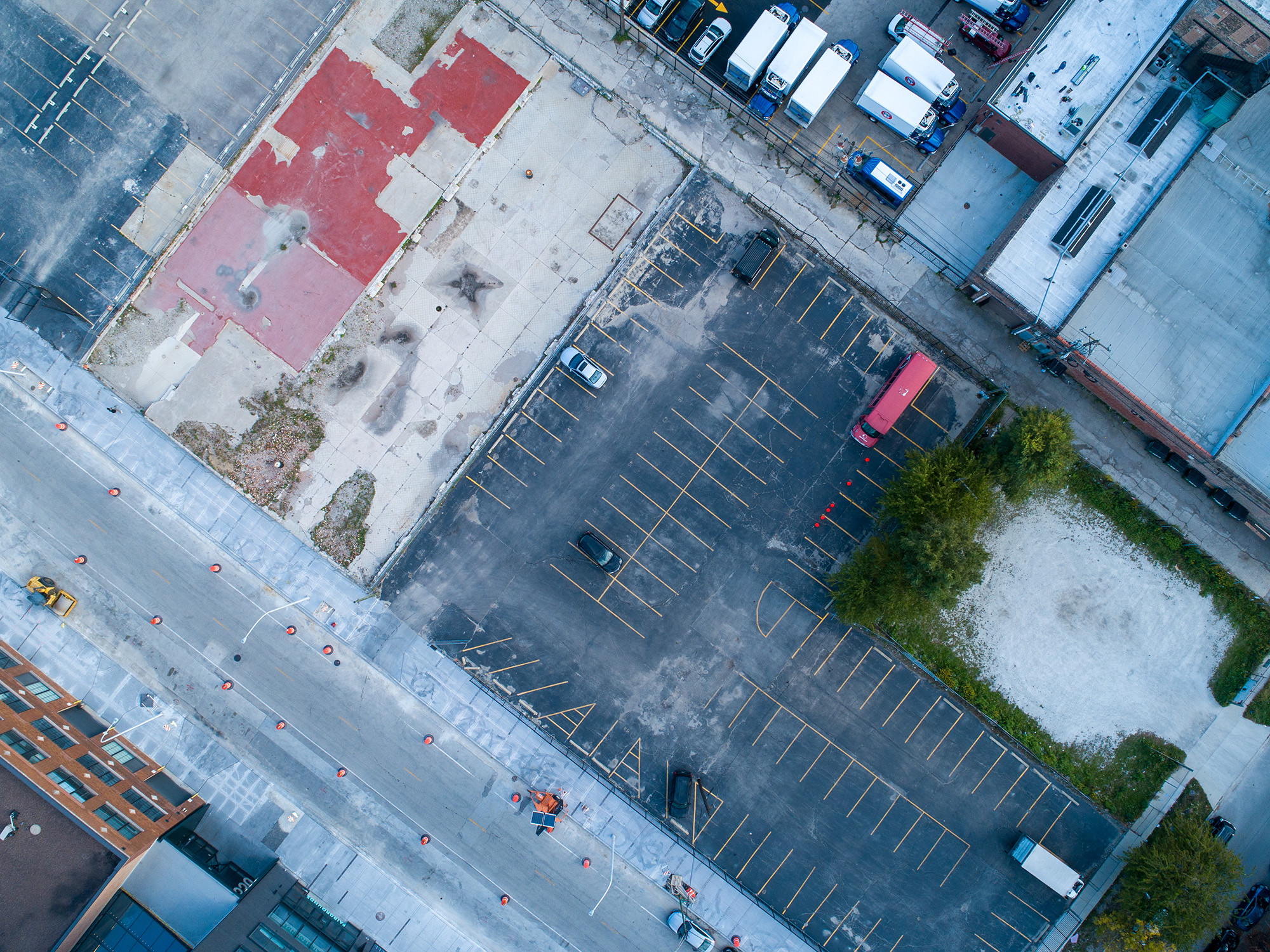 Zoning Application Unveiled: Helios Visions’ Aerial Look at the 1325 W. Fulton Condominium Development